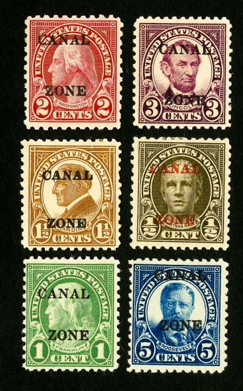 Canal Zone Stamps VF 6 fresh early mint OG H