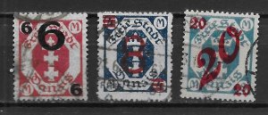 Danzig 96-98 Arms Surcharge Used