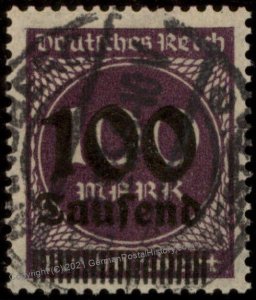 Germany Weimar Inflation Mi289a Expertized Peschl Infla Berlin Used 104096