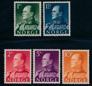 Norway 370-374 Mint NH