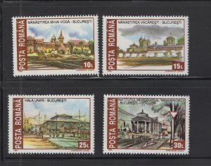 Romania  #3799-3802 (1993 Historic Budapest set) VFMNM CV $1.00