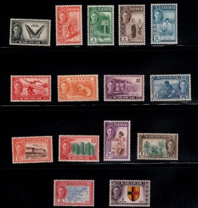 Sarawak  Scott 180-194 Mint Hinged, MH* stamp set