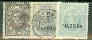 HN: Madeira 33, 35 used; 34 unused no gum CV $83