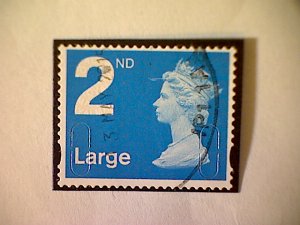 Great Britain, Scott #MH391, 2012, used on paper, Machin, 2nd Large, bright blue