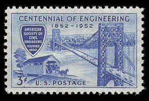 # 1012 MINT NEVER HINGED ENGINEERING CENTENNIAL XF+