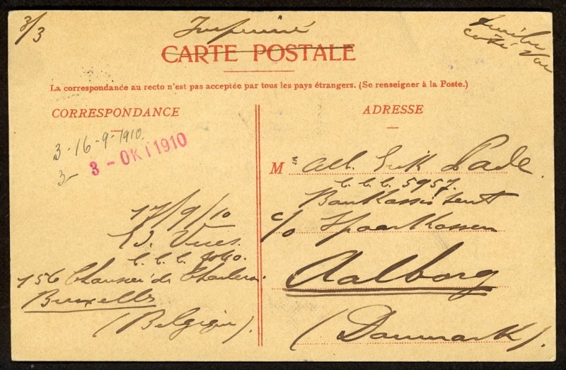 BELGIUM 1910 BRUSSELS EXPOSITION Cancel House of Rubens Pic Post Card Sc 82,83