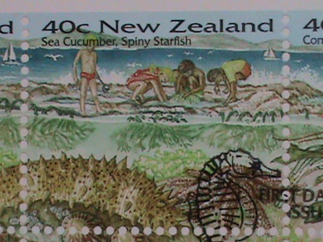 ​NEW ZEALAND-1996 SC#1344a  NEWZEALAND SEASHORE-CONTINUOUS STAMPS MINT FDC VF