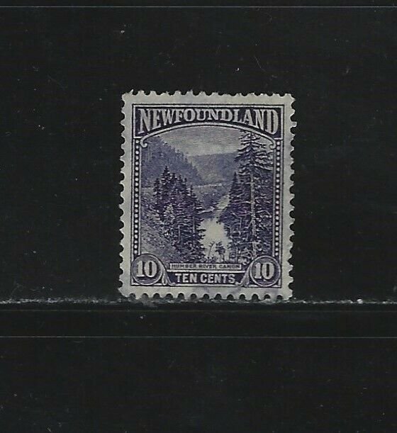 NEWFOUNDLAND - #139 - 10c HUMBER RIVER CANYON USED STAMP