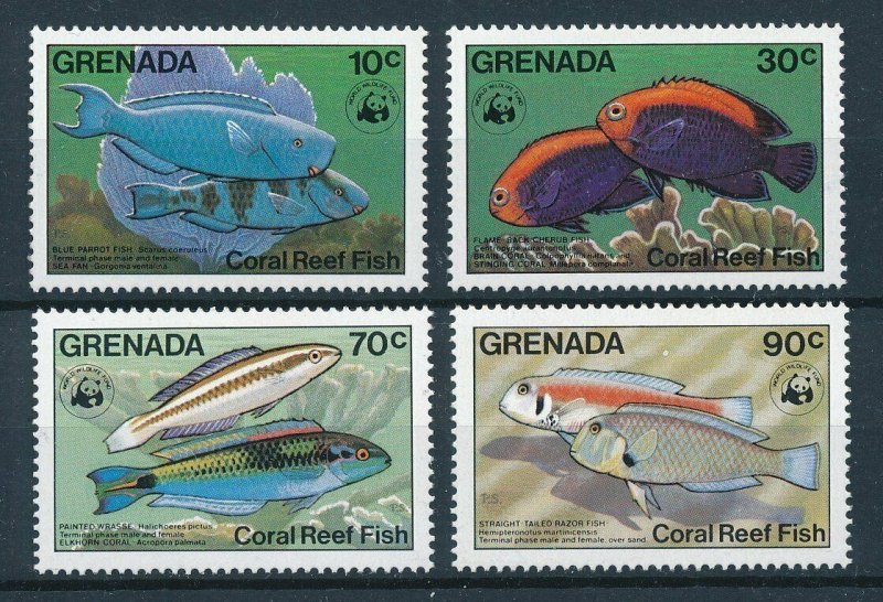 [109082] Grenada 1984 Marine life fish WWF  MNH