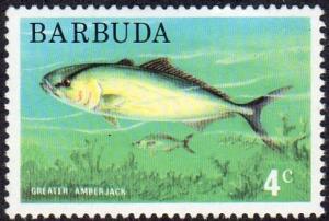 Barbuda 174 - Mint-NH - 4c Greater Amberjack (1974) (cv $4.50)