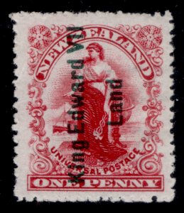 NEW ZEALAND EDVII SG A1, 1d rose-carmine, NH MINT. Cat £475.