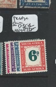 SOUTH AFRICA (P1907B) POSTAGE DUE SGD35-8  MOG