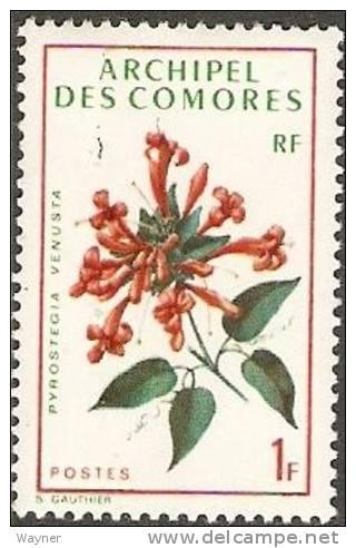 Comoro Islands 1971 Scott 96 low value Flower MNH.