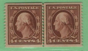 $US Sc#354 M/H/VF-XF coil guide line pair PSE Cert., Cv. $1400