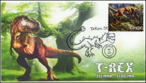 19-222, 2019, Tyrannosaurus Rex, Pictorial Postmark, Event Cover, Vienna VA, T-R