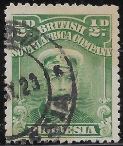 Rhodesia 1/2d green King George V issue of 1913, Scott 119 Used