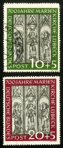 Germany Stamps # B316-17 Used VF Scott Value $125.00