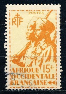 French West Africa #34 Single Used