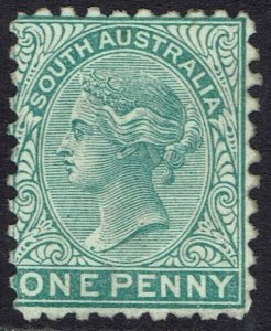 SOUTH AUSTRALIA 1876 QV 1D WMK CROWN/SA SG TYPE W13 PERF 10