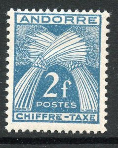 Andorra,  French # J26, Mint Never Hinge