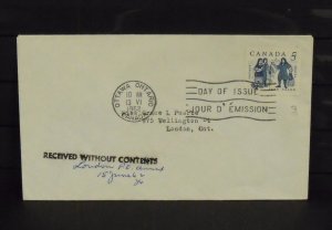 15243   CANADA   FDC # 398      Jean Talon Issue         CV$ 5.00