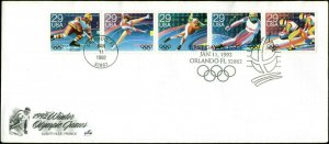 US FDC #2615a Strip of 5 Artcraft Severe #2K1Z Orlando, FL