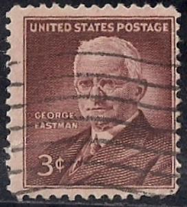 1062 3 cent George Eastman, Inventor used F-VF