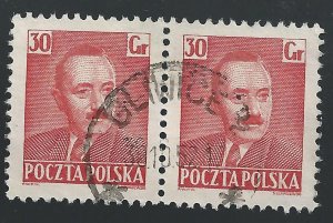 Poland #493A 30g Pres Boleslaw Bierut - Used