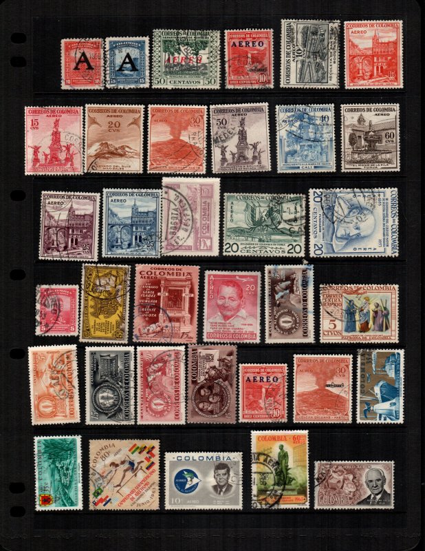 Colombia 35 diff  mint hinged and used