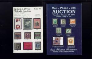 Lot of 13 Historical Philatelic Stamp Cover Postal Auction Reference Catalogues 