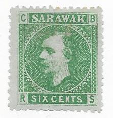 Sarawak #5  6c   George Vl  (MLH CV$6.00