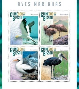 [950 23]- YEAR 2015 - GUINEA BISSAU  - MARINE BIRDS     4V   complet set  MNH/**