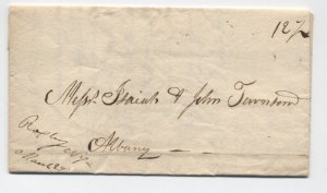 1824 Roxbury NY manuscript stampless folded letter [H.3278]