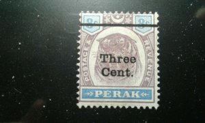  Malaya-Perak #65 mint hinged e206 10197