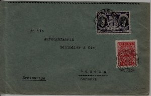 Lithuania used cover 27.8.34 Kaunas