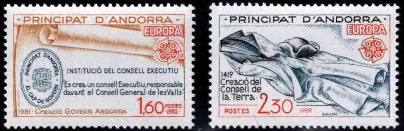 Andorre (French) Andorra Scott 294-295 MNH** 1982 Europa set CV $3.50