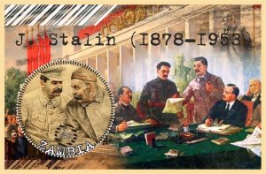 Stamps. Joseph Stalin 2018 year 6 sheets perf Zambia