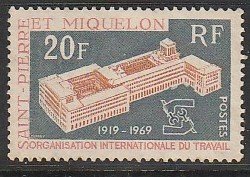 1969 St. Pierre and Miquelon - Sc 396 - MH VF - 1 single - ILO issue