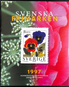 Sweden, complete folder with MNH stamps, year set 1997