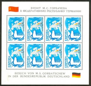 1989 Russia USSR 5955KL Mikhail Gorbachev's visit to Germany 20,00 €