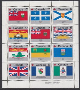 832a Flag Sheet MNH