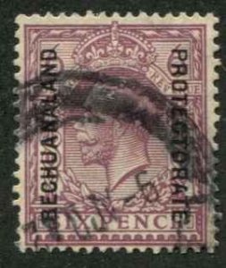 Bechuanaland Protect. SC# 103 KGVI 6p on Great Britain Used WMK 35 SCV $110.00