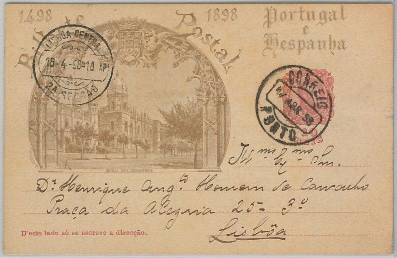 50859 - PORTUGAL - POSTAL HISTORY - STATIONERY CARD - Michel # P45 1898-