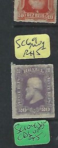 BRAZIL (PP1110BB)  DOM PEDRO  20R  SC  69   MOG 