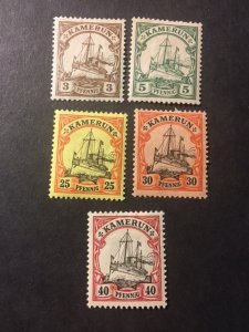 Cameroun German States sc 7,8,11,12,13 MH