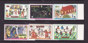 Anguilla-Sc#331-6-unused NH set-id3-Christmas-IYC symbol-1979-