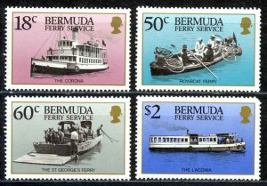 Bermuda Sc# 551-554 MNH 1989 Ferry Service