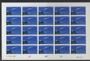Mali  #C519 (1986 Halley's Comet issue) VFMNH  Full sheet of 25 IMPERF