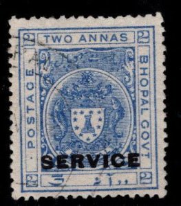 India - Bhopal Feudatory state  Scott o16 Official Used