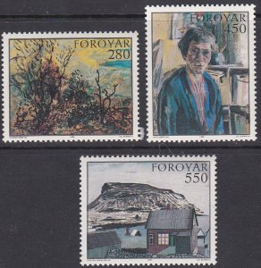 Faroe Islands Sc #127-129 MNH